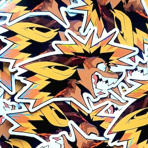 Rage Rat 3,5 Zoll Wasserdichter Vinyl Aufkleber, Cooler Fursona Aufkleber für Wasserflaschen und Laptops, pelzige Kunst