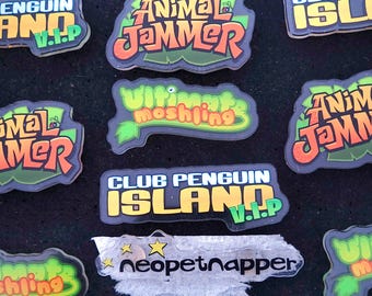 Y2K nostalgia pin, Club Penguin, Animal Jam, Moshi Monsters, Neopets, 2000s gaming