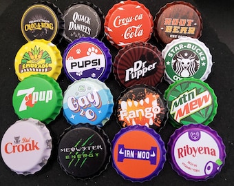 Furry Soda Pun 32 mm Kronkorken Anstecker