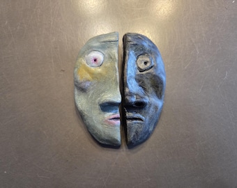 A Face, Divided — Strange & Surreal Hanging Wall Art