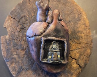Built Where It Hurts - Surreal Handmade Heart Sculpture