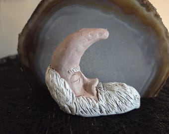 Old Moon Ceramic Figurine – Celestial Home Decor