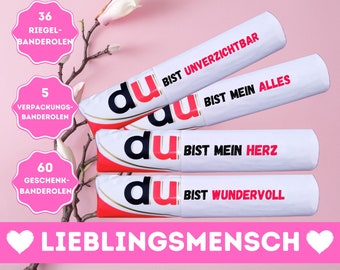 Lieblingsmensch Duplo Banderolen Vorlagen Liebeserklärung personalisiertes Geschenk Liebe Jahrestag Beziehung Download 101 Duplo Vorlagen