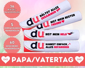 Duplo Banderolen Vorlagen Vatertag personalisiertes Geschenk Papa Geburtstaggeschenk Vater DIY Vati Männer Download 101 Duplo Vorlagen
