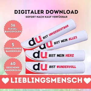 Favorite person Duplo banderole templates declaration of love personalized gift love anniversary relationship download 101 Duplo templates