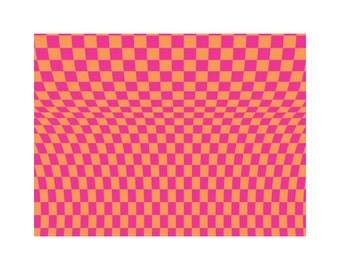 Wavy Check Pink and Orange Tissue Paper Small Business Packaging 30ct, 60ct, 120ct