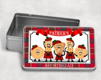 Scottish shortbread tin personalised
