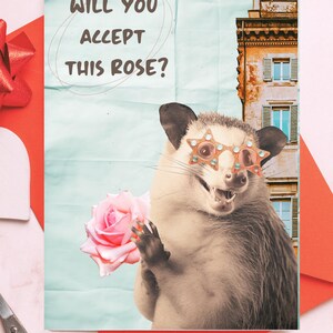 Opossum Valentinstag/Valentinstag Karte/Printable Digital Download Card