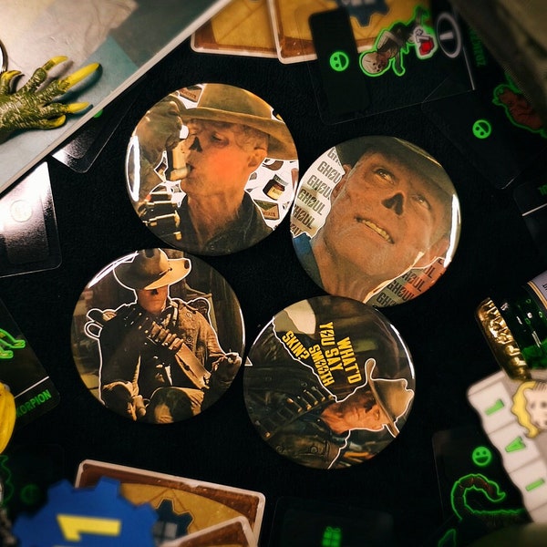 Fallout " The Ghoul " - button badge pack ( pins 4pcs, 58mm ) Amazon Prime