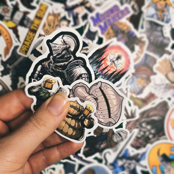 Dark Soul - x50pcs waterproof stickers ( Bloodborne, Elden Ring, Souls )