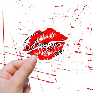 Sticker inspiration "GOSSIP GIRL" – Autocollant vinyle Résistant waterproof, Décor Fun pour Amateurs de Gossip Girl