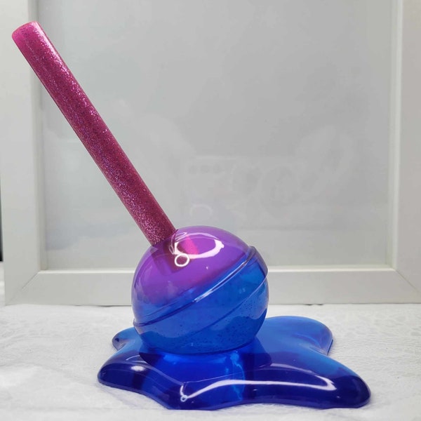 Berrylicious Melting Lollipop Pop Art Decor, Resin Sculpture, Candy Art