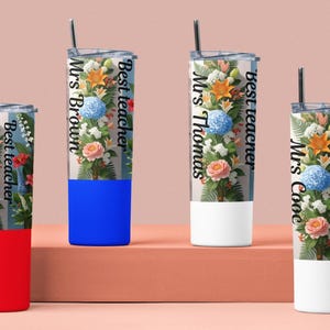 Teacher Gift, Personalized Tumbler Gift for Teacher, Teacher Tumbler, Teacher Appreciation Gift, Pencil Skinny Tumbler, Teacher Gift