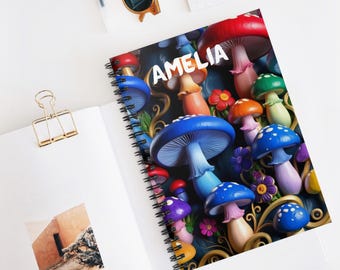Personalized Notebook, Spiral Notebook, Journals and Notebooks, Custom Journal for Women, Christmas Gifts for Her, Gifts for Sister Daughter