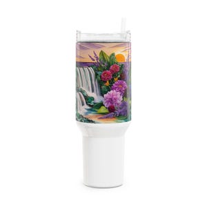 Tumbler, 40oz Custom Mothers Day Gifts for Nana,  40oz Tumbler with Wild Flower, Unique Gifts for Mama,