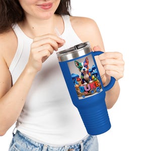Custom Pet Insulated 40oz Tumbler with Straw Using Pet Photo + Name Custom Dog Tumbler Personalized Cup Custom Cat Tumbler Custom Travel Mug