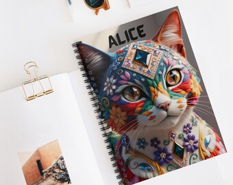Personalized Notebook, Spiral Notebook, Journals and Notebooks, Custom Journal for Women, Christmas Gifts for Her, Gifts for Sister Daughter