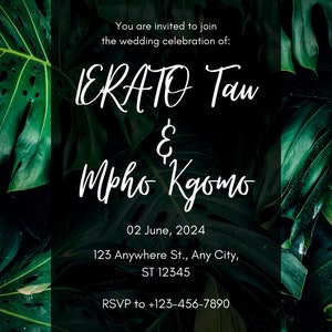 Wedding invitation