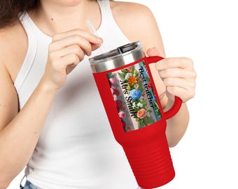 Cadeau leraar, gepersonaliseerde beker cadeau voor leraar, beker leraar, cadeau leraar waardering leraar, potlood magere beker, cadeau leraar