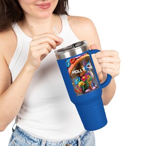 Custom Pet Insulated 40oz Tumbler with Straw Using Pet Photo + Name Custom Dog Tumbler Personalized Cup Custom Cat Tumbler Custom Travel Mug