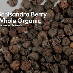 Schisandra berry, whole, Organic - from Monterey Herb Co.  1 lb.