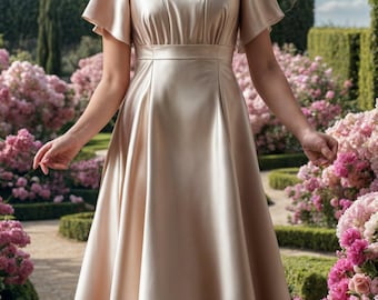 Medieval Maxi Dress Sewing Pattern: Square Neck Cosplay (PDF Pattern)