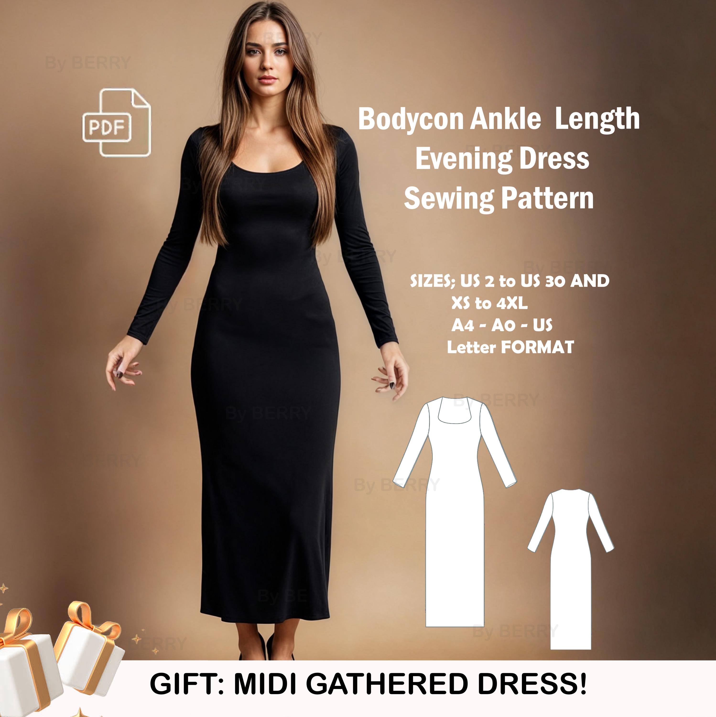 Modest Bodycon Dress - Etsy Modest Bodycon Dress - Etsy