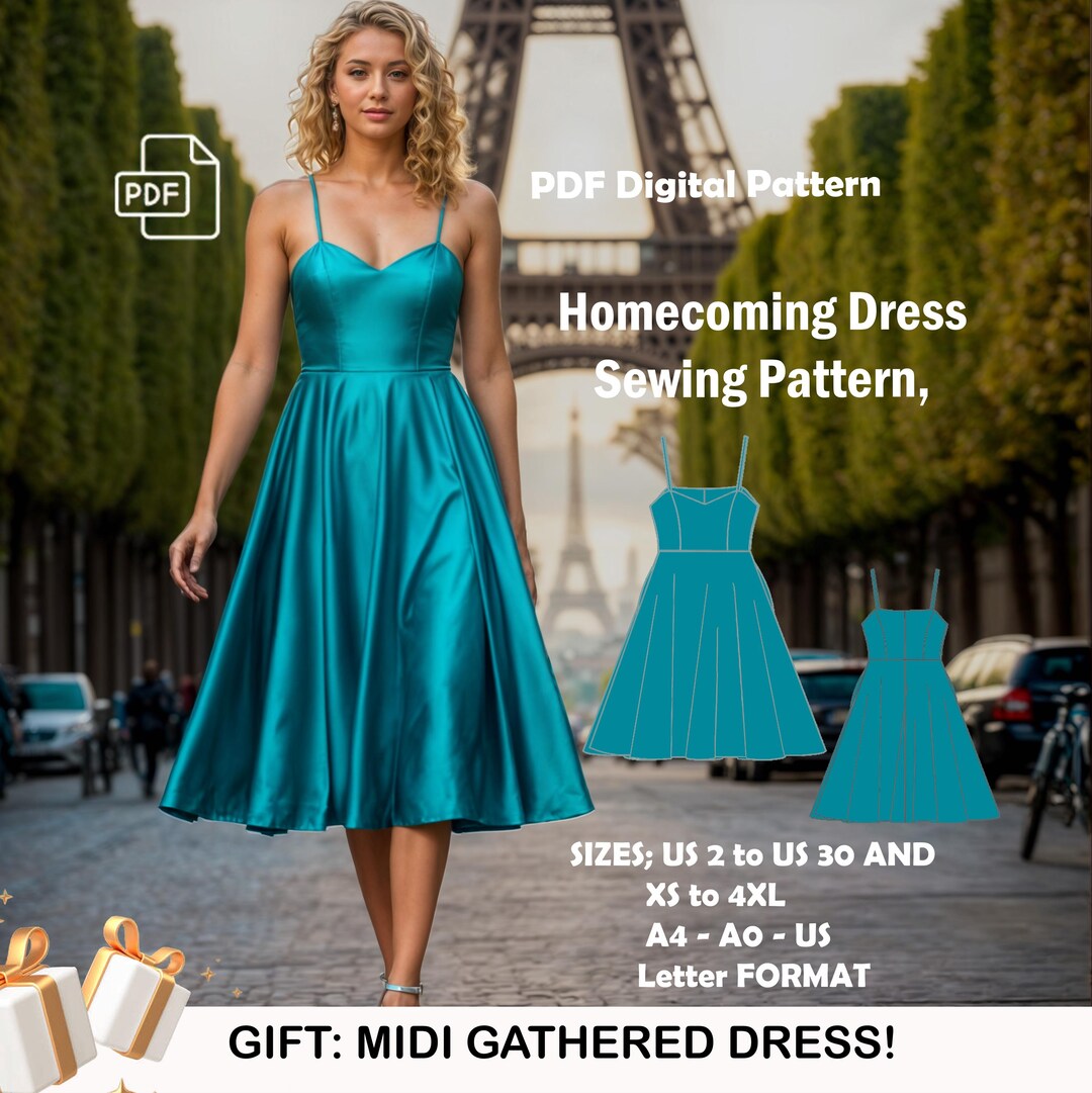 homecoming dress sewing patterns Off The Shoulder Homecoming Dress Pattern  PaperStxrs