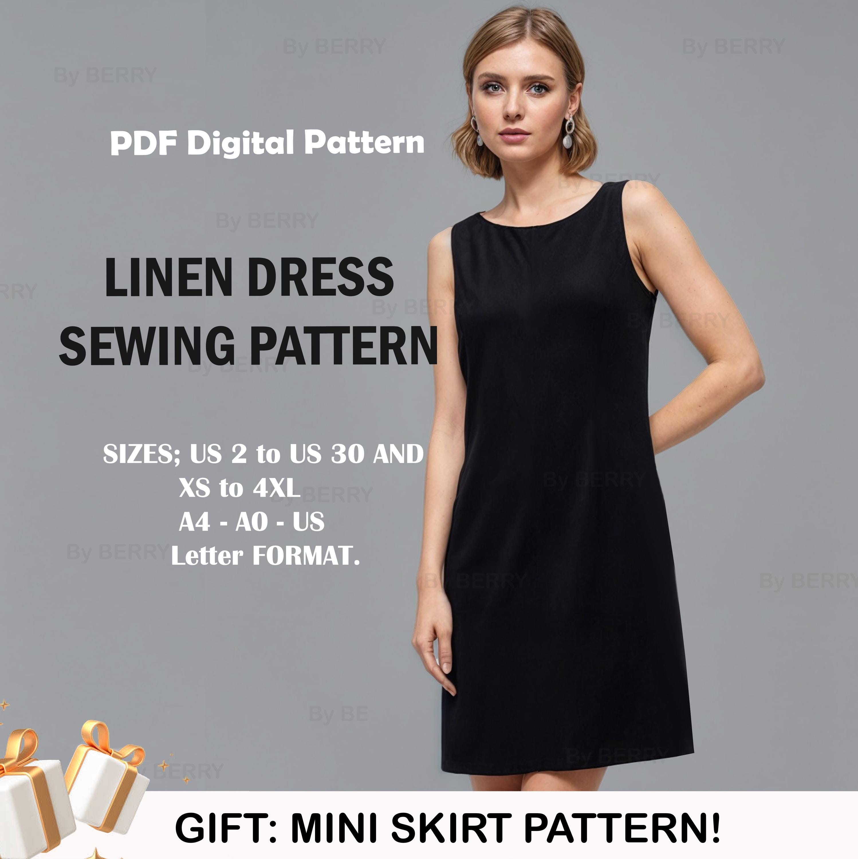 linen summer dress sewing pattern Sewing with Linen and Ann Normandy Design Sewing Patterns Sewing Patterns