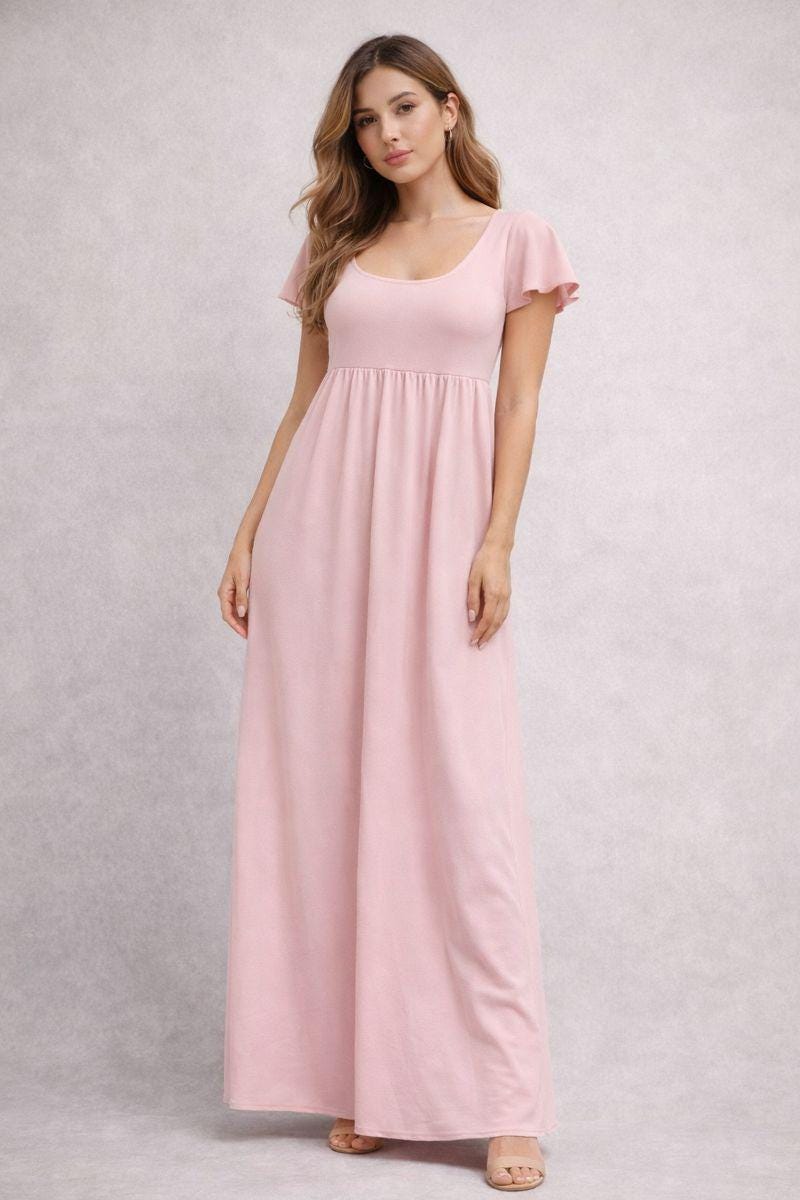 Maxi Empire Waist Dress Sewing Pattern PDF, Gathered Skirt Design, US Size  2-30 (PDF) - Etsy