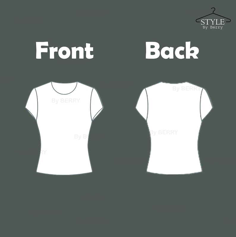 Basic Fitted T-shirt Sewing Pattern: US Sizes 2-30 (PDF Pattern) - Etsy