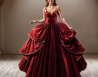 Ball Gown Sewing Pattern: Princess Wedding Dress (US 2-30) (PDF Pattern)