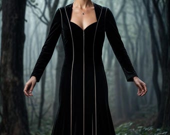 Sweetheart Neck Witch Cosplay Dress Sewing Pattern, US Sizes 2-30 (PDF Pattern)