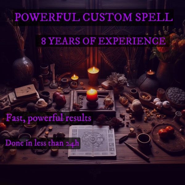 Tailored Magic: Custom Spell Casting to Manifest Your Desires, same day casting, witchcraft, spells