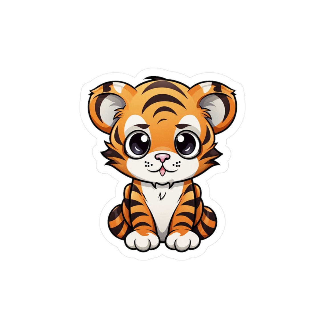Tiger Stickers Tiger Sticker | Cute Wild Animal Stickers | Waterproof, Vinyl and ...