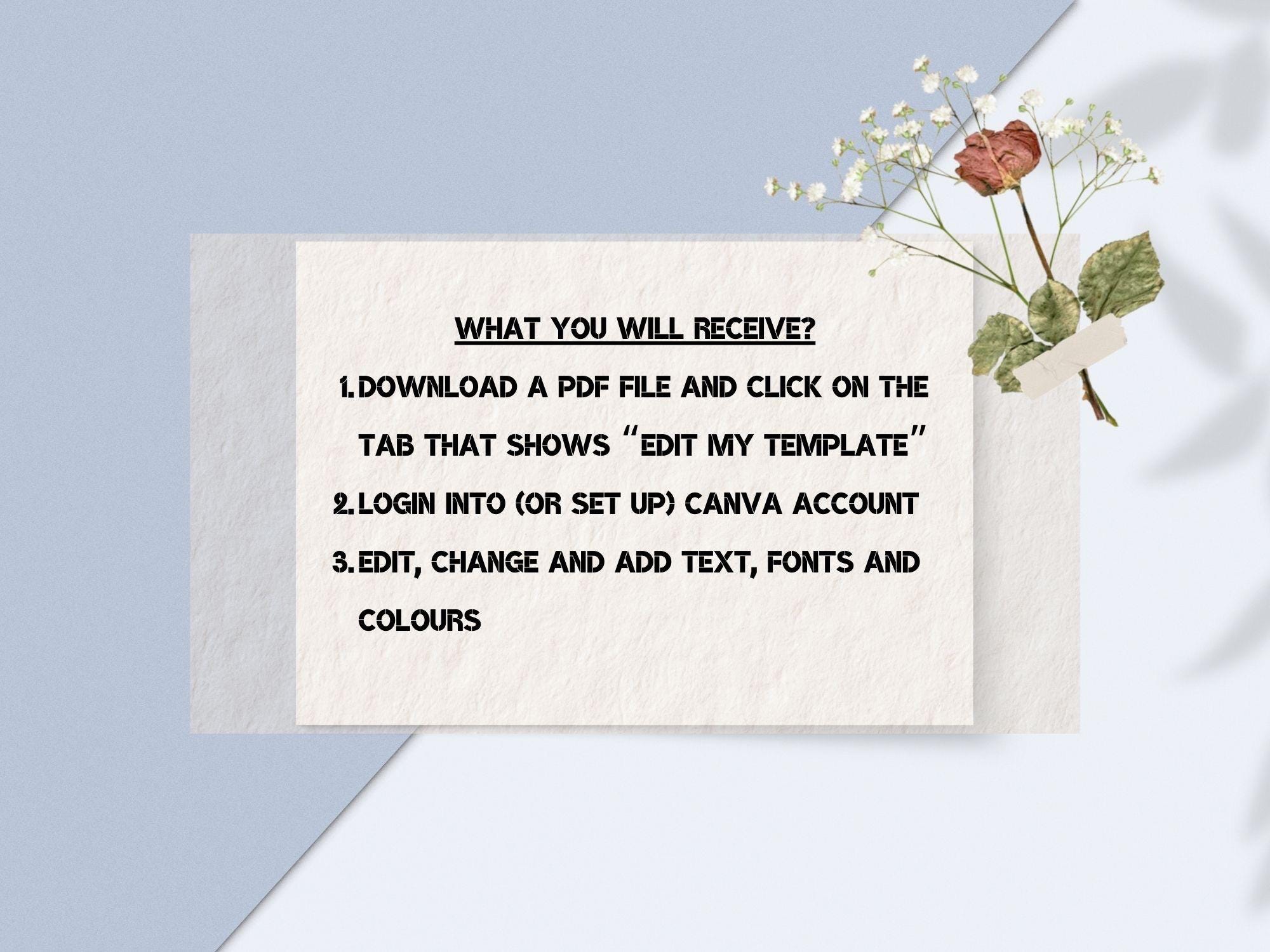 Editable Floral Thank You Card Template for Small Businesses|canva ...