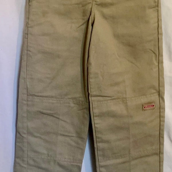 Dickies Womens Ladies Khakis Relaxed Work Pants Size 10 Reg 24”waist20”inseam