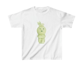 Smiski and Cat on Head Living Series Baby Graphic Tee