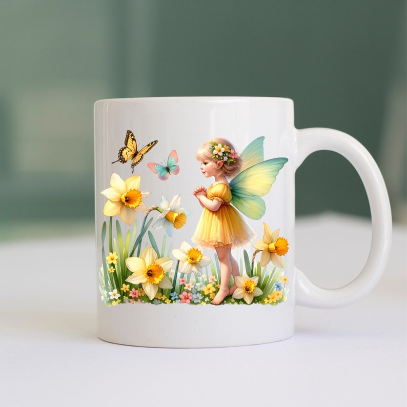 Watercolor Spring Fairy Clipart Set, Floral PNG Images (digital ...
