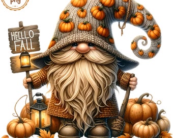 Fall gnome clipart, gnome clipart bundle 27 Png, autumn gnome png, autumn fall gnome png, happy fall gnome png, gnome clipart pumpkin