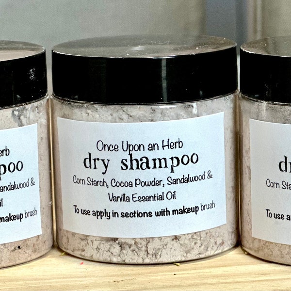 All Natural Dry Shampoo Powdered Organic Dry Shampoo