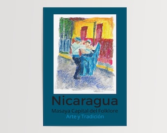 Masaya Folk Dance Art Print – Nicaraguan Culture Decor (Digital Download)