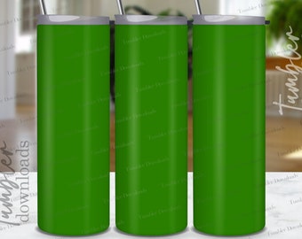 Solid Green 20oz Tumbler Wrap: Sublimation Design (PNG)