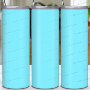 Vaso azul sólido, vaso azul ártico liso de 20 oz Diseño de sublimación Vaso de color azul PNG, Vaso de fondo azul Vaso flaco de 20 oz