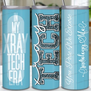 X Ray Tumbler, 20 Oz Skinny Tumbler, Sublimation Design, Radiology Life Tumbler Wrap, Straight Tumbler PNG, You Pose We Expose Leopard Print