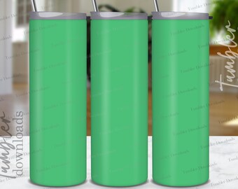 Emerald Green 20oz Tumbler Wrap: Plain Sublimation Design (PNG)
