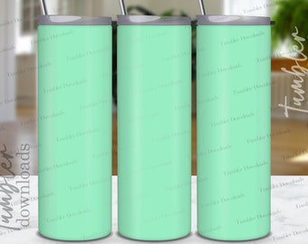 Mint Green Tumbler Sublimation Design: 20oz Skinny Tumbler (PNG)