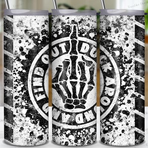 American Flag Skeleton Finger Tumbler Wrap: Patriotic 2nd Amendment (PNG)