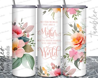 Envoltorio floral para vaso de mamá, PNG, regalo del Día de la Madre (descarga digital)