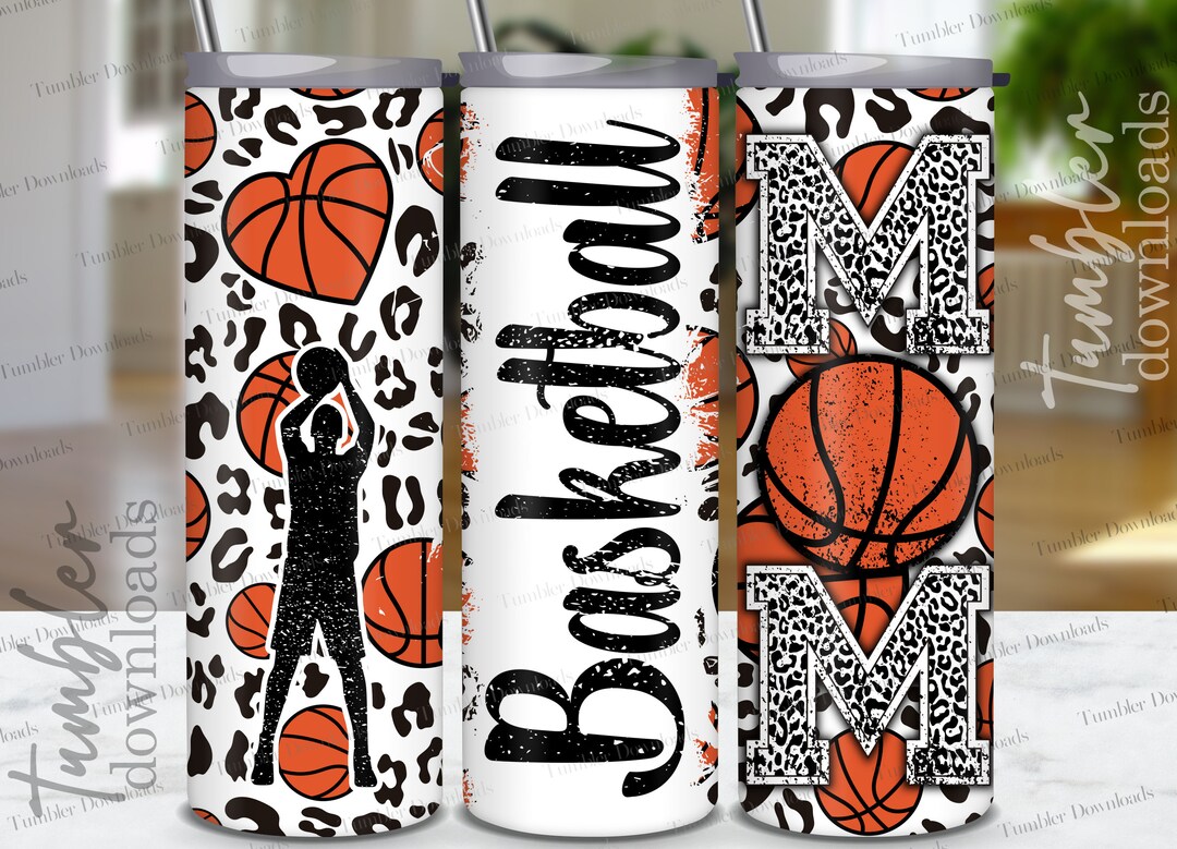 Basketball Mom Tumbler, Basketball Mama 20 Oz Skinny Tumbler Design ...